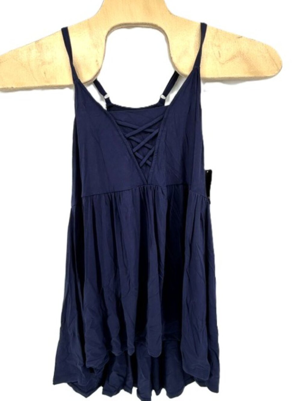 Torrid Super Soft Knit Crisscross Strappy Front Babydoll Tank Top Size 00 M/L 10